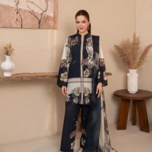 Classic Bloom 3-Piece Set in Deep Navy Colour